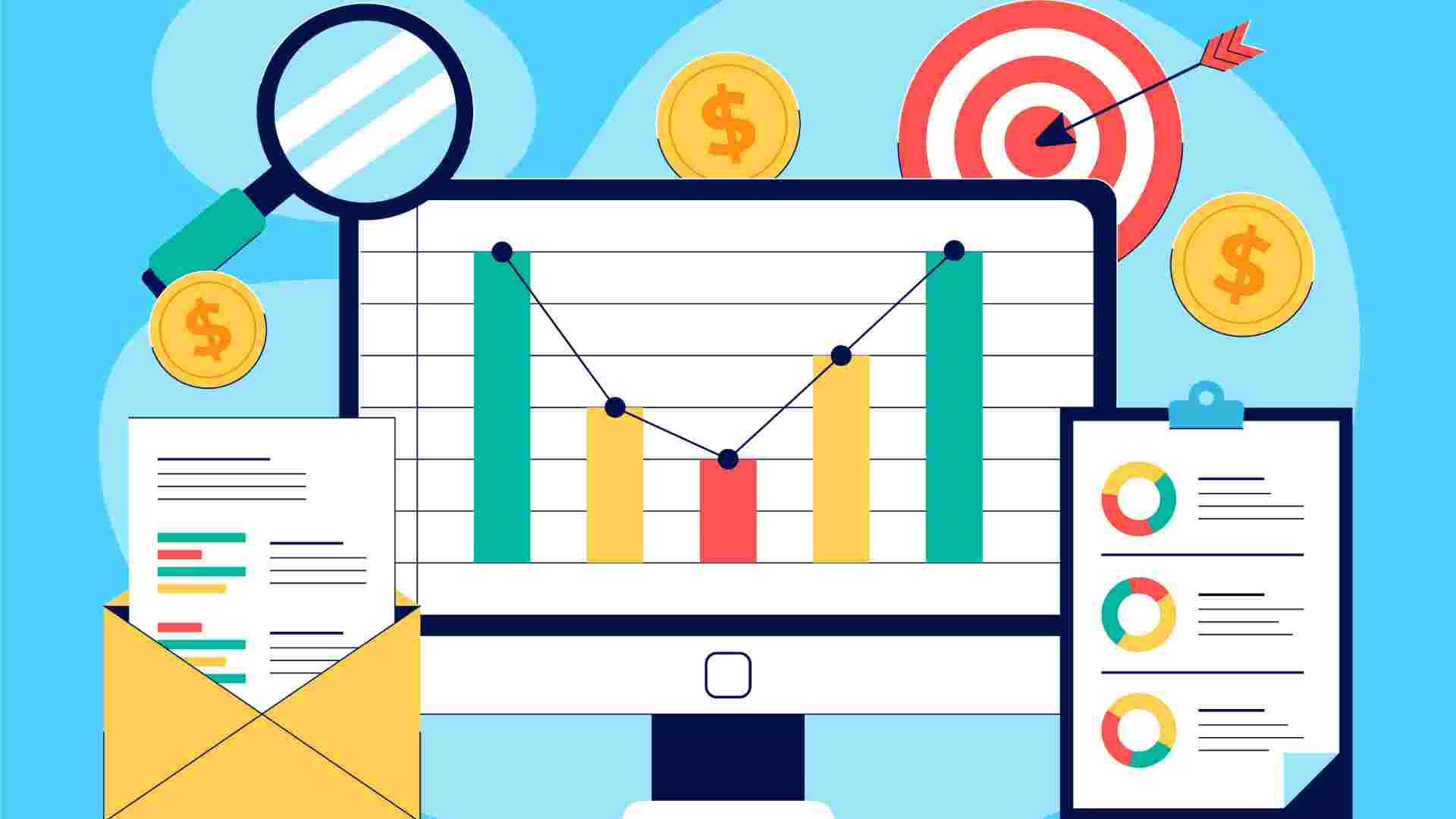 sales report synced with mobile app laptop and mobile app showcasing sales dashboard